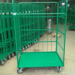 L型物流台车定做 超市整理车 物流配送笼车 节省空间