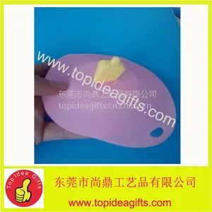 ***食品级硅胶杯盖 东莞订做卡通环保含杯盖头 尚鼎***杯盖