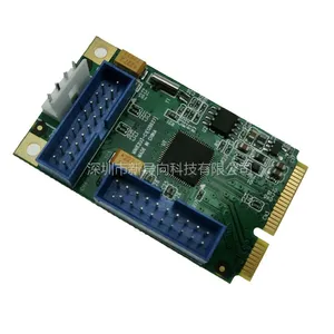 Mini PCI-e转台式机usb3.0扩展卡4口 工控机mini pcie转usb3.0转接卡