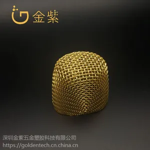 麦克风镀金加工 铝合金电镀金色 五金电镀加工厂 金属镀金