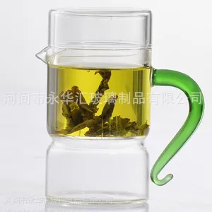 厂家批发定制高硼硅耐热玻璃茶具三件套