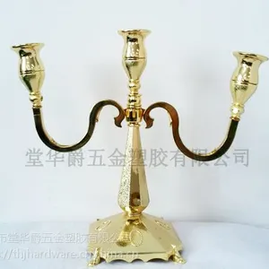 THJ五金三头蜡烛台家具摆件
