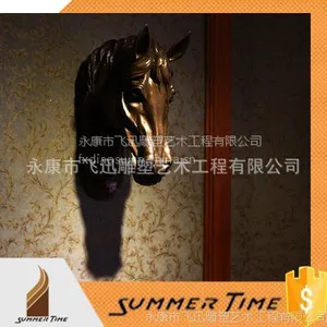 浙江飞迅 铜马头雕塑 动物雕塑 酒店装饰 艺术摆件 雕塑厂家