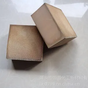 萍乡恒昌喷涂烘漆废气处理催化剂 50mm蜂窝陶瓷载体