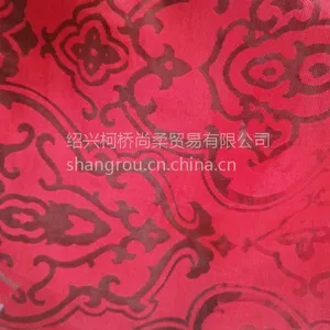 供应NR TR TC CVC 涤棉 涤粘 腈粘 仿麻烂花印花 涤粘烧花 涤粘麻烂花印花面料