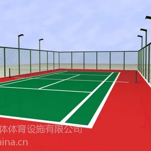硅PU网球场施工 篮球场施工建设 网球场施工翻新改造