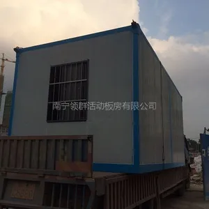 厂家供应广西百色地区可吊装式彩钢板住人集装箱活动房