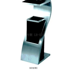 力衡新概念创意烟灰桶酒店大堂KTV带烟灰缸不锈钢垃圾桶采购定制