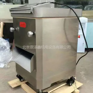 锡林浩特牛肉切条机 赤峰切肉机价格---惠泽鑫进口300肉丝肉片一体机