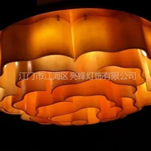 供应人造石梅花吸顶灯,仿云石玫瑰花瓣吸顶灯,***奢华酒店吸顶灯