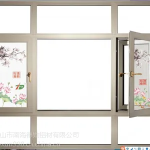 广东德勋 厂家直销 118断桥隔热复合窗 彩绘金刚网 纱门 价格洽谈