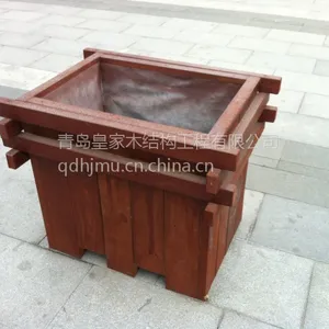 胶南户外木花箱子直销