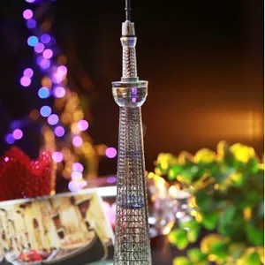 尚鼎晶品 日本天空树 水晶建筑模型定制 商务礼品 旅游纪念品 摆件饰品