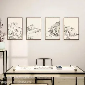 博拉图 酒店装饰画 公司企业软装挂饰 家居室内艺术油画墙壁画国画字画