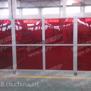 防弧光PVC隔断,遮弧帘,焊接工位隔断,机器人焊接防护