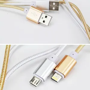 2016海先生品牌一头两用Micro USB苹果安卓数据线厂家直销