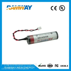 睿奕ramway 锂亚电池 ER14505M 3.6V 5号 水表热量表电池 厂家直销