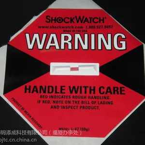 厦门防撞击显示贴泉州进口50G防震标签SHOCKWATCH标签冲击指示器