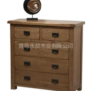 供应华谊家具 山东实木家具 白橡木504宽5斗柜