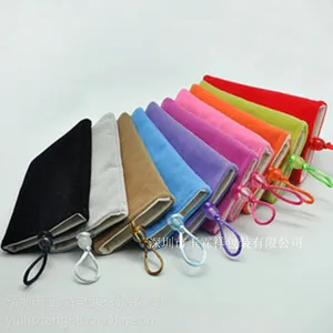 专业供应 黑色 *** 小绒布袋 化妆品袋 日用品袋 收纳袋 环保袋 购物袋 包装袋布袋