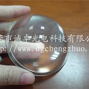 东莞诚卓光电厂家定制摩托车汽车灯用非球面带边缘光学玻璃平凸凹凸透镜