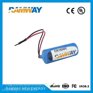 厂家直销 睿奕ramway 3.6v 4000mAh ER18505容量型电池