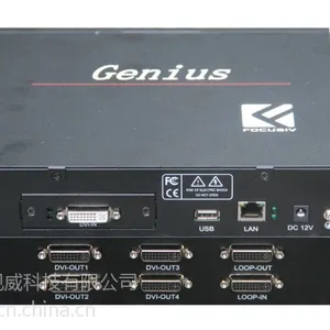 北京富视威的lcd液晶拼接器Genius小精灵系列支持4K可异形拼接高清视频处理支持多路信号源