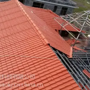 建峰牌ASA合成树脂瓦庭院树脂瓦走廊瓦仿古建筑屋面瓦造型美观多色可选厂家直销