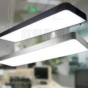 供应圆角办公照明吊线灯 LED铝材吊线灯 ***办公照明灯具 厂家直销