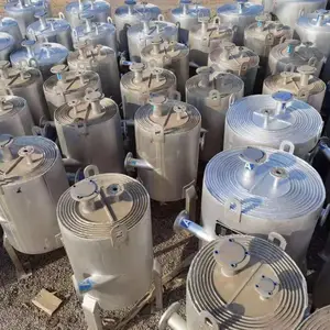 二手20平方螺旋板换热器,不锈钢螺旋板冷凝器