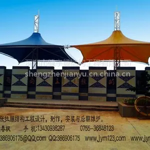 DF张拉膜结构景观工程,拒绝平庸,张拉膜造型优美,广场张拉膜造型设计,张拉膜景观样式多样化