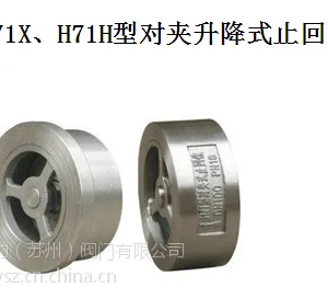 H71X、H71H 型 对夹 升降 式止回阀 橡胶双瓣止回阀