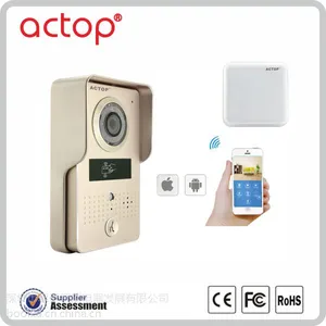 ACTOP卓豪监控无线楼宇WIFI601可视对讲门铃智能电子猫眼手机APP远程开锁移动侦测监控拍照