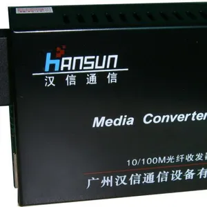 供应广州汉信百兆多模双纤光纤收发器