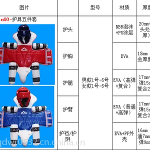RHinGO跆拳道护具五件套