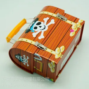 厂家定制直销 手挽铁盒 午餐食品铁盒 儿童玩具铁盒 礼品包装马口铁盒 小量批发