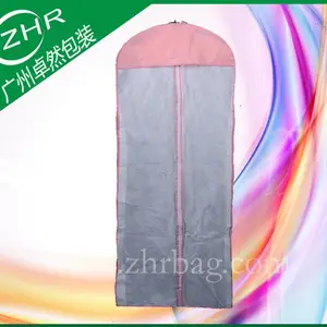 厂家定做高档欧式婚纱套耐用无纺布西装防尘套可丝印热转印可加PVC窗口