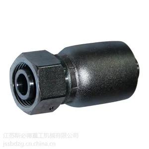 厂家直供工程机械液压管件接头SBA直通24°锥扣压式胶管接头