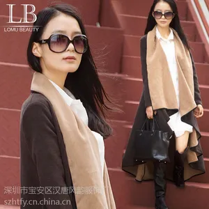 厂家批发 毛呢外套女 双面高端羊绒大衣 加厚保暖大衣 长款时尚潮流长袖风衣 代理***