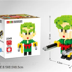 智鹰新款海贼王系列积木 微型迷你小颗粒拼插积木2345-2350