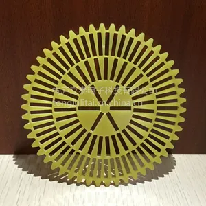 环氧板加工 玻璃电管平磨 牙板游星轮 2.0mm黄色