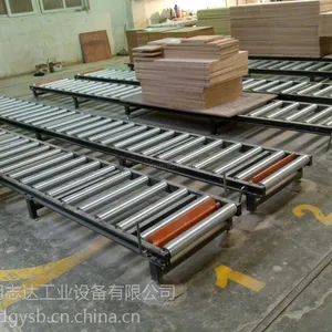 深圳手推带工装板滚筒流水线|可移动小型滚筒线图片