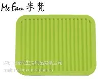 米梵长方形超大波浪硅胶隔热锅垫