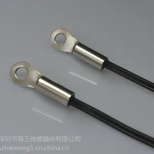 NTC热敏电阻10K3435测温传感器PVC导线,头部加螺丝孔