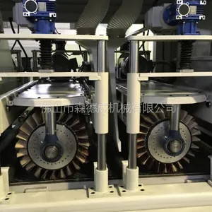 森德威异形抛光机表面砂光机砂布条螺旋砂辊砂纸柔性曲面砂光线白坯砂光机家具抛光设备油磨抛光机