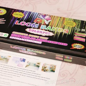 厂家直销 彩虹织机Loombands 600 橡皮筋套装 黑盒套装混色