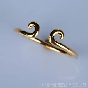 高端925纯银饰品 创意紧箍咒手饰 开口情侣戒指 鑫博蕙厂家直销 银
