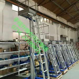 3.2米高空作业手摇移动式登高梯