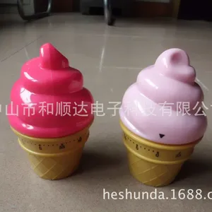 夏日冰激淋定时器 雪糕桶厨房计时器可提供倒计时器机芯计时60分