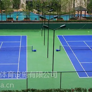 沈阳篮球场施工方案流程 哈尔滨建设网球场 公园网球场建设
